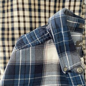eddie bauer flannel shirt Bundle Of Two Classic Plaid mens Medium